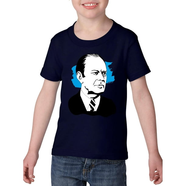 Gerald R. Ford American President Toddler Heavy Cotton T-Shirt Kids Tee Clothing