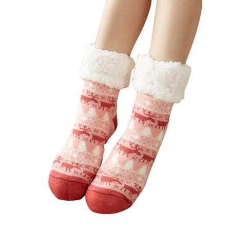 CKLC Fuzzy Socks Cute Colorful Warm Plush Soft Slipper Sock Christmas Sleep Stocking For Women Girls(Pink Elk)
CKLC Fuzzy Socks Cute Colorful Warm Plush Soft Slipper Sock Christmas Sleep Stocking For Women Girls(Pink Elk)