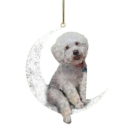 Veki Dog Christmas The On Creative Sitting Moon Pendant Decoration Decorated Garland for Fireplace
Veki Dog Christmas The On Creative Sitting Moon Pendant Decoration Decorated Garland for Fireplace