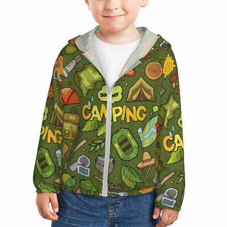 Ocsxa Camping 1 Print Kids Active Zipper Sun Protection Jacket Boys Girls Hooded Cooling Shirt-3 Years
Ocsxa Camping 1 Print Kids Active Zipper Sun Protection Jacket Boys Girls Hooded Cooling Shirt-3 Years