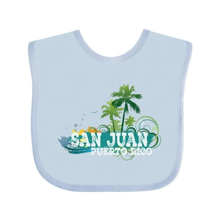 Inktastic San Juan Puerto Rico Gift Baby Boy or Baby Girl Bib