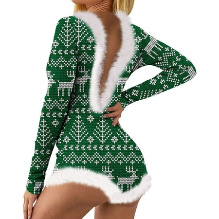 Pxiakgy Women Christmas Romper Suit Print Long Sleeve Nightwear Jumpsuit Warm Soft Bodysuit Soft And Playsuit Romper christmas gifts Army Green S
Pxiakgy Women Christmas Romper Suit Print Long Sleeve Nightwear Jumpsuit Warm Soft Bodysuit Soft And Playsuit Romper christmas gifts Army Green S