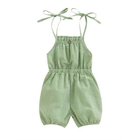 ZIYIXIN Toddler Baby Girl Summer Outfit Sleeveless Straps Suspender Plaid Sunflower One Piece Romper Bodysuit Jumpsuit Green 3-4 Years
ZIYIXIN Toddler Baby Girl Summer Outfit Sleeveless Straps Suspender Plaid Sunflower One Piece Romper Bodysuit Jumpsuit Green 3-4 Years