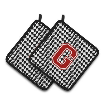 Carolines Treasures CJ1021-GPTHD Letter G Monogram - Houndstooth Black Pair of Pot Holders 7.5HX7.5W multicolor
Carolines Treasures CJ1021-GPTHD Letter G Monogram - Houndstooth Black Pair of Pot Holders 7.5HX7.5W multicolor