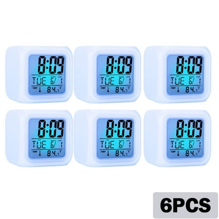 6pcs Kids Alarm Clock Digital Alarm Clocks with Snooze 7 Color Night Light Alarm Clock for Kids Wake Up Digital Clock for Room Decor Gift for Boys and Girls
6pcs Kids Alarm Clock Digital Alarm Clocks with Snooze 7 Color Night Light Alarm Clock for Kids Wake Up Digital Clock for Room Decor Gift for Boys and Girls