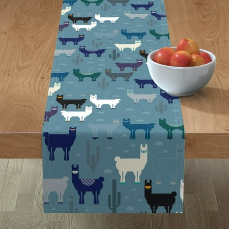 Cotton Sateen Table Runner 72 - Alpaca Boho Animals Succulent Southwestern Blue Animal Print Custom Table Linens by Spoonflower
Cotton Sateen Table Runner 72 - Alpaca Boho Animals Succulent Southwestern Blue Animal Print Custom Table Linens by Spoonflower