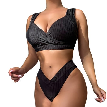 Tankini Bathing Suits for Women Womens Summer Solid Tank Top Wide Shoulder Belt High Waist Bikini Set
Tankini Bathing Suits for Women Womens Summer Solid Tank Top Wide Shoulder Belt High Waist Bikini Set