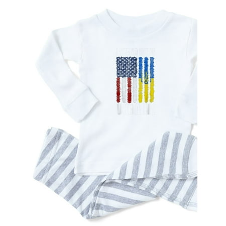CafePress - Ukrainian Lover I Stand With Ukraine Pajamas - Toddler Long Sleeve Pajama set