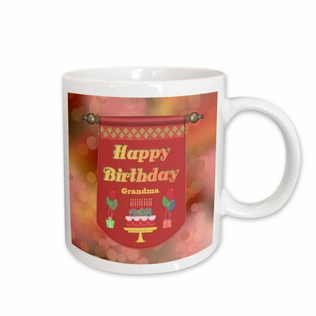 3dRose Happy Birthday Grandma Banner Cake with Gifts and Balloons Ceramic Mug 11-ounce
3dRose Happy Birthday Grandma Banner Cake with Gifts and Balloons Ceramic Mug 11-ounce