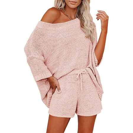 Remikst Women s Spring And Autumn Two-Piece Jacket + Shorts Thin Knitted Pajamas Set
Remikst Women s Spring And Autumn Two-Piece Jacket + Shorts Thin Knitted Pajamas Set