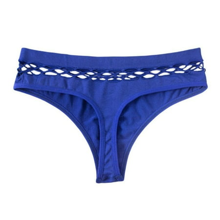 Promotion! Womens Hollow Out Thong High Waist Panties Female Comfort Breathable Solid Color Underwear Blue S-M
Promotion! Womens Hollow Out Thong High Waist Panties Female Comfort Breathable Solid Color Underwear Blue S-M