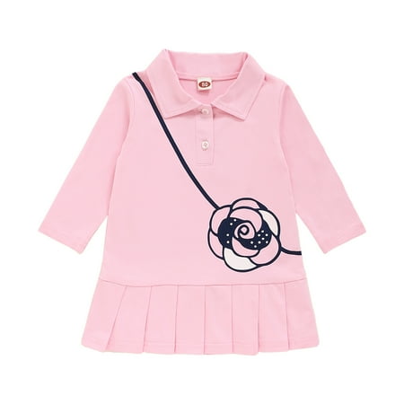 3 Months Baby Girl Fall-Winter Dress Causal Dress 6 Months Baby Girl Long Sleeve Rose Pints Lapel Collar Dress Pink
3 Months Baby Girl Fall-Winter Dress Causal Dress 6 Months Baby Girl Long Sleeve Rose Pints Lapel Collar Dress Pink