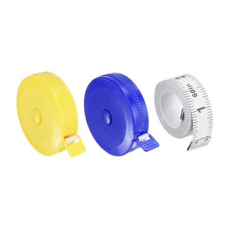 Uxcell 3pcs 150cm Soft Retractable Measuring Tape with 150cm White Soft Ruler Yellow Blue
Uxcell 3pcs 150cm Soft Retractable Measuring Tape with 150cm White Soft Ruler Yellow Blue