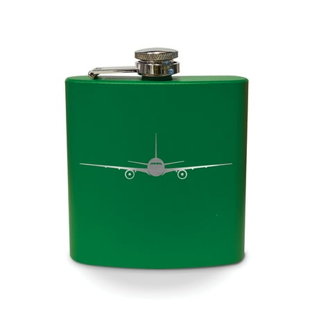 767 Flask 6 oz - Laser Engraved - Stainless Steel - Drinkware - Bachelor Bachelorette Party - Bridal Shower Gifts - Camping - Pocket Hip - aircraft 7x7 - Green
767 Flask 6 oz - Laser Engraved - Stainless Steel - Drinkware - Bachelor Bachelorette Party - Bridal Shower Gifts - Camping - Pocket Hip - aircraft 7x7 - Green