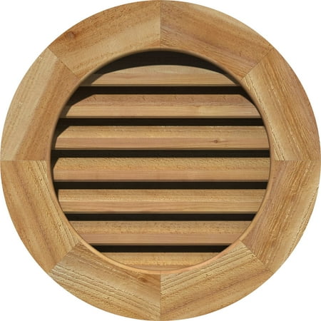 28 W x 28 H Round Gable Vent (33 W x 33 H Frame Size): Unfinished Functional Rough Sawn Western Red Cedar Gable Vent w/ 1 x 4 Flat Trim Frame
28 W x 28 H Round Gable Vent (33 W x 33 H Frame Size): Unfinished Functional Rough Sawn Western Red Cedar Gable Vent w/ 1 x 4 Flat Trim Frame
