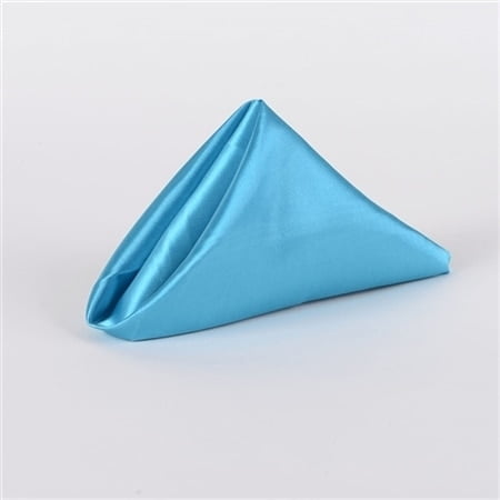 Turquoise - 20 x 20 Satin Napkins - Pack of 5