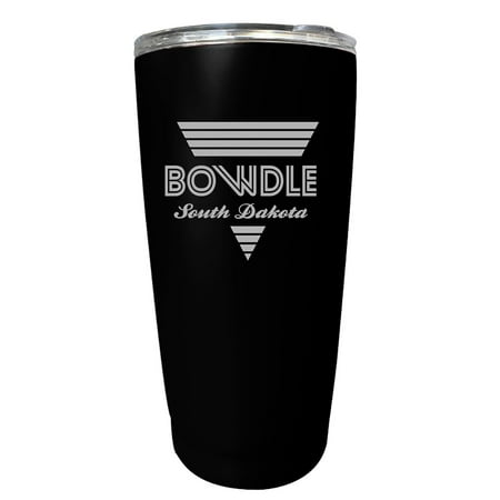 Bowdle South Dakota Souvenir 16 oz Black Stainless Steel Tumbler Retro Design
Bowdle South Dakota Souvenir 16 oz Black Stainless Steel Tumbler Retro Design