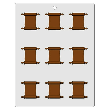 Bendable Plastic Chocolate Mold: Torah Scroll Each Cavity 45mm x 40mm x 3mm High
Bendable Plastic Chocolate Mold: Torah Scroll Each Cavity 45mm x 40mm x 3mm High
