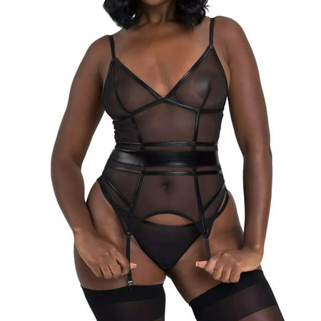 Women Underwear Seamless Lingerie Look Mesh Back Placket Leather Mesh Lingerie Lingerie
Women Underwear Seamless Lingerie Look Mesh Back Placket Leather Mesh Lingerie Lingerie