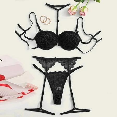 Pxiakgy womens underwear Garter Sleepwear Steel Underwear Lingerie Ring Fashion Lace Pajamas Black + M
Pxiakgy womens underwear Garter Sleepwear Steel Underwear Lingerie Ring Fashion Lace Pajamas Black + M
