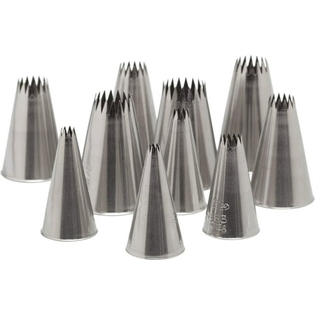 Ateco 870 - 10 Piece French Star Tube Set Stainless Steel Pastry Tips Sizes 0 - 9
Ateco 870 - 10 Piece French Star Tube Set Stainless Steel Pastry Tips Sizes 0 - 9