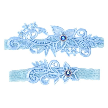 Frcolor 1 Pair Western Wedding Bride Garter Lace Rhinestone Bridal Foot Decor Floral Ornaments (Light Blue)
Frcolor 1 Pair Western Wedding Bride Garter Lace Rhinestone Bridal Foot Decor Floral Ornaments (Light Blue)