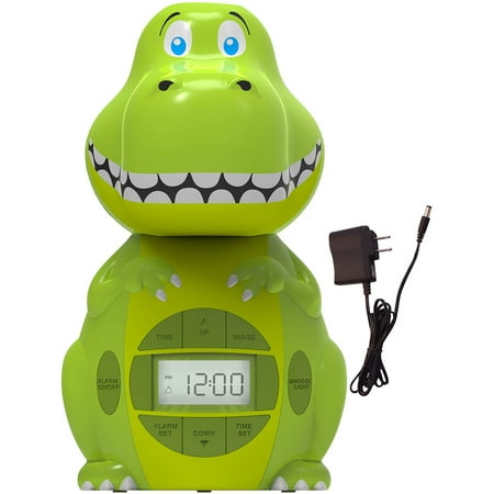 Big Red Rooster Dinosaur Projection Alarm Clock
