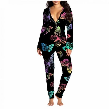 Gifts for Christmas Bidobibo Women s Sexy Onesie Pajamas Long Sleeve V Neck Bodycon Bodysuits Butt Button Back Flap Jumpsuit Rompers Nightwear
Gifts for Christmas Bidobibo Women s Sexy Onesie Pajamas Long Sleeve V Neck Bodycon Bodysuits Butt Button Back Flap Jumpsuit Rompers Nightwear