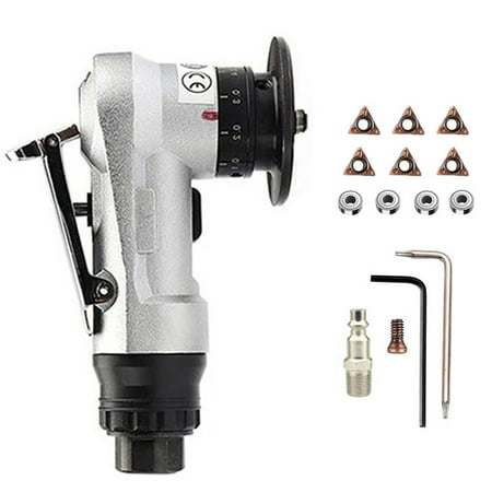 Htovila Pneumatic Chamfering Machine Carpenter Chamfering Tool Portable Handheld Grinder Metal Wood Acrylic Deburring Beveling Machine