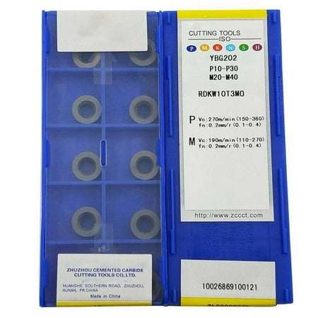 10pcs R5/ RDKW 10T3 MO YBG202 Milling Inserts Round Carbide Turning Inserts