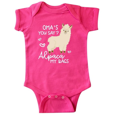Inktastic Oma s You Say Alpaca My Bags Gift Baby Boy or Baby Girl Bodysuit
Inktastic Oma s You Say Alpaca My Bags Gift Baby Boy or Baby Girl Bodysuit