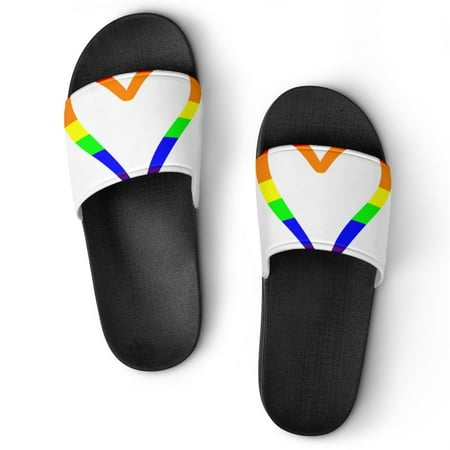GZHJMY Stylish Slides for Women Men Hand Drawing Heart Shape in Rainbow Colours Soft Flexible Slip-on Sandals Slippers
GZHJMY Stylish Slides for Women Men Hand Drawing Heart Shape in Rainbow Colours Soft Flexible Slip-on Sandals Slippers