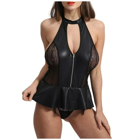 Youmylove Sexy Leath New Jumpsuit Bodysuit Teddy Underwear Sleepwear Lingerie Underwear Comfort Underwear
Youmylove Sexy Leath New Jumpsuit Bodysuit Teddy Underwear Sleepwear Lingerie Underwear Comfort Underwear