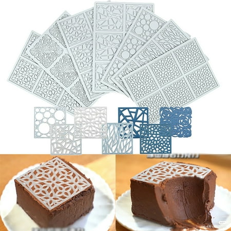 Fondant Lace Mat Square Shape Floral Texture Lightweight Multi-purpose Handmade Dessert Border Decorating Mold Kitchen Supplies 
Fondant Lace Mat Square Shape Floral Texture Lightweight Multi-purpose Handmade Dessert Border Decorating Mold Kitchen Supplies