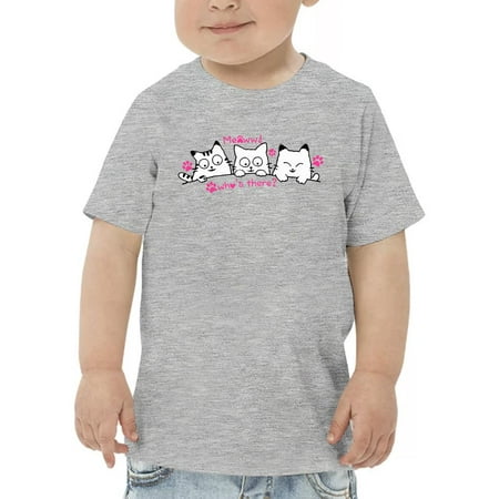 Cute Sweet Animal Cats T-Shirt Toddler -Image by Shutterstock 4 Toddler