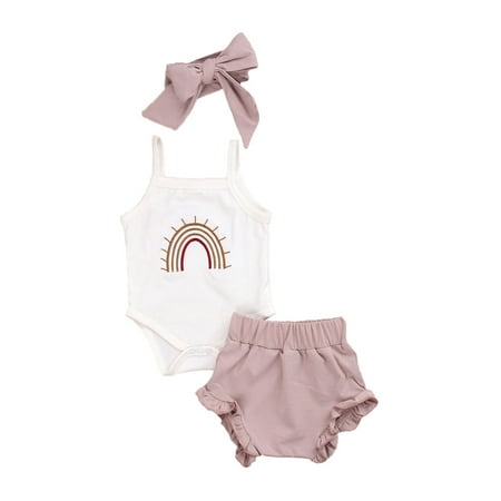 Izhansean 3Pcs Newborn Baby Girls Boys Summer Clothes Rainbow Romper Shorts Pants Outfits Pink 18-24 Months
Izhansean 3Pcs Newborn Baby Girls Boys Summer Clothes Rainbow Romper Shorts Pants Outfits Pink 18-24 Months