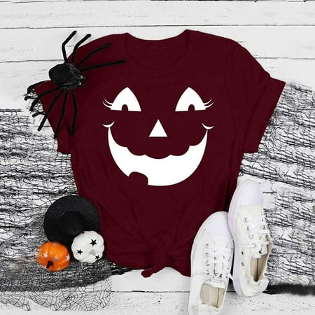 2022 Womens Halloween Tops Womens Graphic Tee Shirts Short Sleeve Crewneck Tops T-shirts Trendy Casual Loose Blouse
2022 Womens Halloween Tops Womens Graphic Tee Shirts Short Sleeve Crewneck Tops T-shirts Trendy Casual Loose Blouse