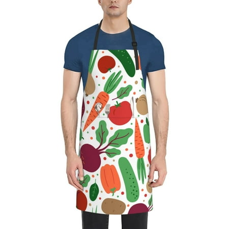 Pofeuu Vegetables Print Waterproof Apron with Pockets Adjustable Cooking Aprons Kitchen Bib for Baking Household Cleaning
Pofeuu Vegetables Print Waterproof Apron with Pockets Adjustable Cooking Aprons Kitchen Bib for Baking Household Cleaning