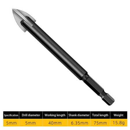 RuiKe 1 Pcs Ceramic Tile Glass Drill Bits Multifunction Alloy Hex Shank For Chucks Bit Holder
RuiKe 1 Pcs Ceramic Tile Glass Drill Bits Multifunction Alloy Hex Shank For Chucks Bit Holder