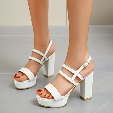 Ladies Fashion Summer Fish Mouth Sandals Platform High Heel Sandals Note Please Buy One Or Two Sizes Larger
Ladies Fashion Summer Fish Mouth Sandals Platform High Heel Sandals Note Please Buy One Or Two Sizes Larger