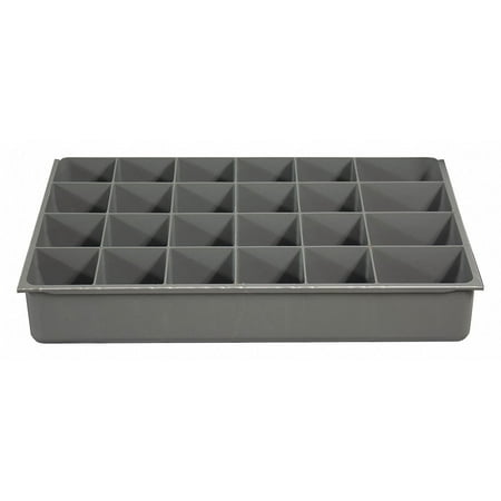 Durham Mfg DrwInsrt Gry 24Cmptnt PlyPrp Fit91/4 Box 229-95-24-IND