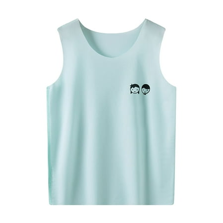 Little Girl Boy Sleeveless Vest Tops Solid Color Cool Homewear Casual Tops Size 150 Green
Little Girl Boy Sleeveless Vest Tops Solid Color Cool Homewear Casual Tops Size 150 Green