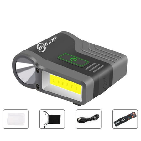 Portable Riding Running Lamp Camping Headlight Work Light Outdoor Lighting LED Fishing Headlamp Cap Clip Light USB Rechargeable 15cm Smart Sensor BLACK
Portable Riding Running Lamp Camping Headlight Work Light Outdoor Lighting LED Fishing Headlamp Cap Clip Light USB Rechargeable 15cm Smart Sensor BLACK