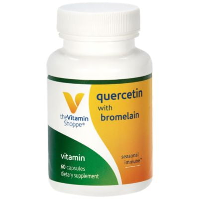 The Vitamin Shoppe Quercetin with Bromelain, Antioxidant that Supports A Healthy Immune for All Seasons (60 Capsules)