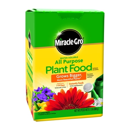Miracle-Gro Water Soluble All Purpose Plant Food, 1.5 lbs.