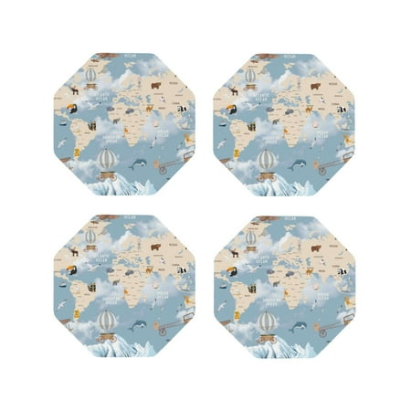 Leather Coasters with Heat-resistant for Drinks Animals Travel World Map -标题2 Octagon
Leather Coasters with Heat-resistant for Drinks Animals Travel World Map -标题2 Octagon