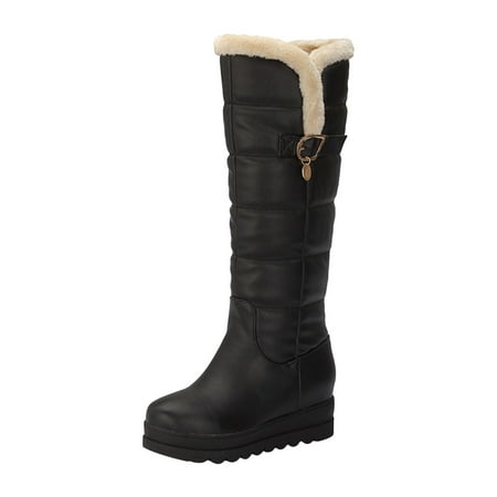 Womne s Platform Snow Boot Knee High Boots Comfort Soft Thick Fleece Liner Winter Warm Snow Boots
Womne s Platform Snow Boot Knee High Boots Comfort Soft Thick Fleece Liner Winter Warm Snow Boots