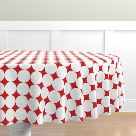 Cotton Sateen Tablecloth 90 Round - Mod 1960S Red White Polka Dot Retro Dots Midcentury Modern Fashion Inch Christmas Stars Print Custom Table Linens by Spoonflower
Cotton Sateen Tablecloth 90 Round - Mod 1960S Red White Polka Dot Retro Dots Midcentury Modern Fashion Inch Christmas Stars Print Custom Table Linens by Spoonflower