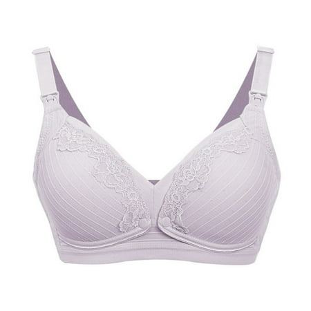Spdoo Womens Lace Thin Breastfeeding Bra Skin-friendly Wireless Lace Nursing Bra Purple 36B
Spdoo Womens Lace Thin Breastfeeding Bra Skin-friendly Wireless Lace Nursing Bra Purple 36B