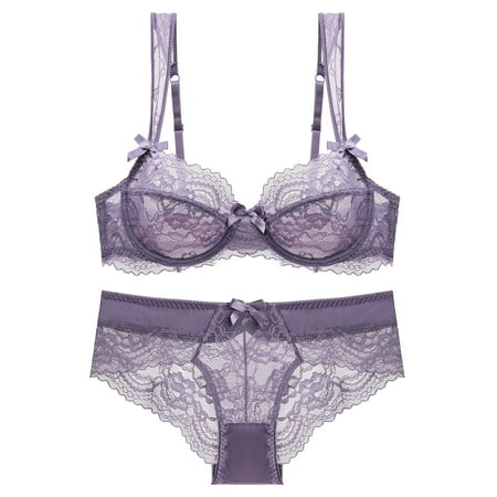 Youmylove Women Lingerie Set Underwear Sheer Slim No Cushion Lace Bra Set
Youmylove Women Lingerie Set Underwear Sheer Slim No Cushion Lace Bra Set